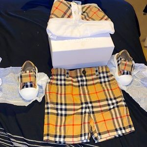 Kids Burberry outfit and Shoes